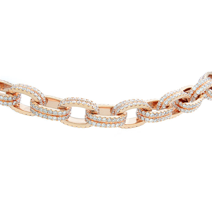 Diamond Gold Link Bracelet