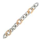 Magnificent Diamond Two-Tone Gold Link Bracelet
