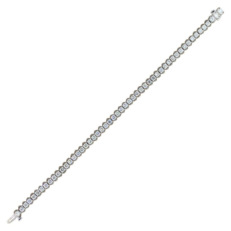 Classic Diamond Gold Tennis Bracelet