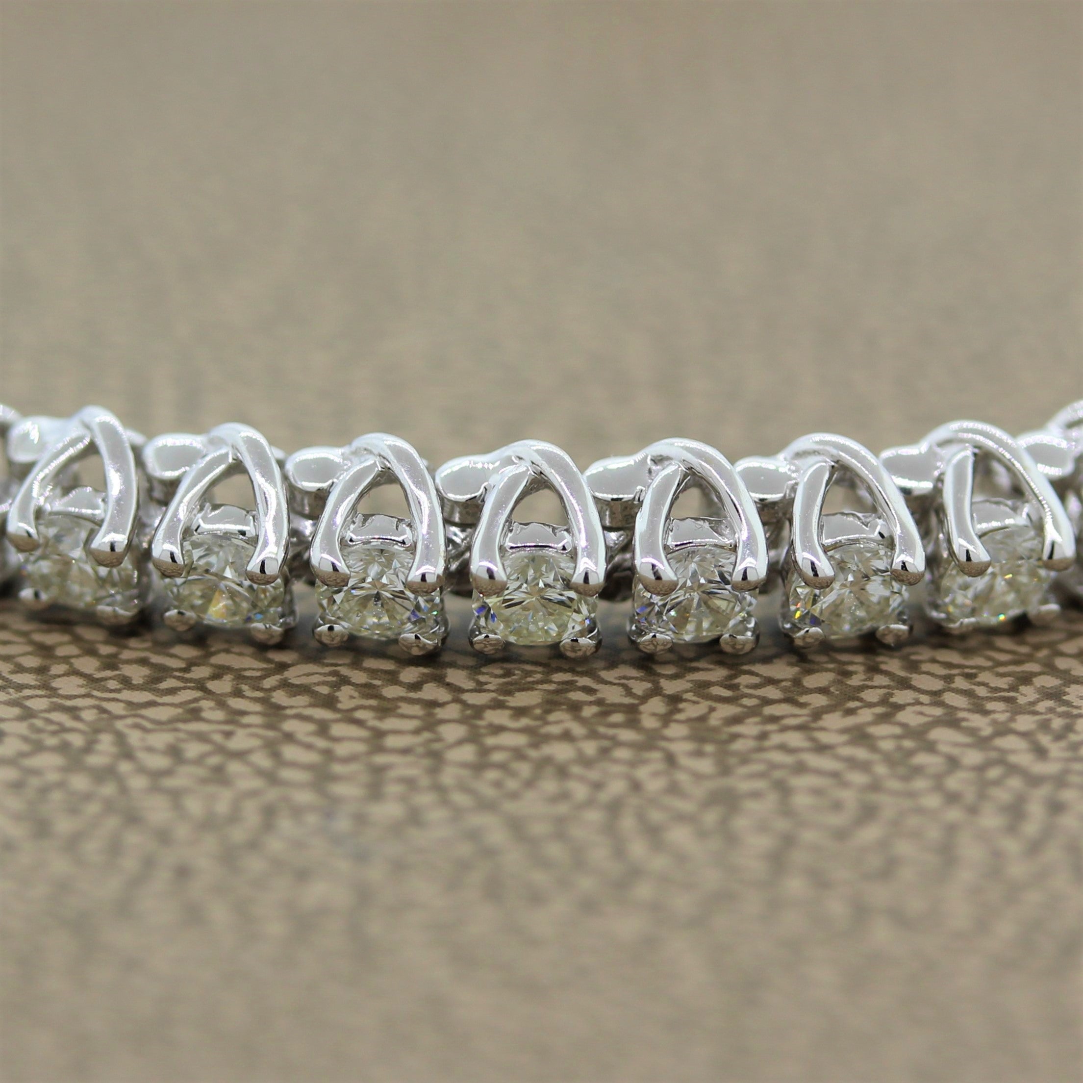 Classic Diamond Gold Tennis Bracelet