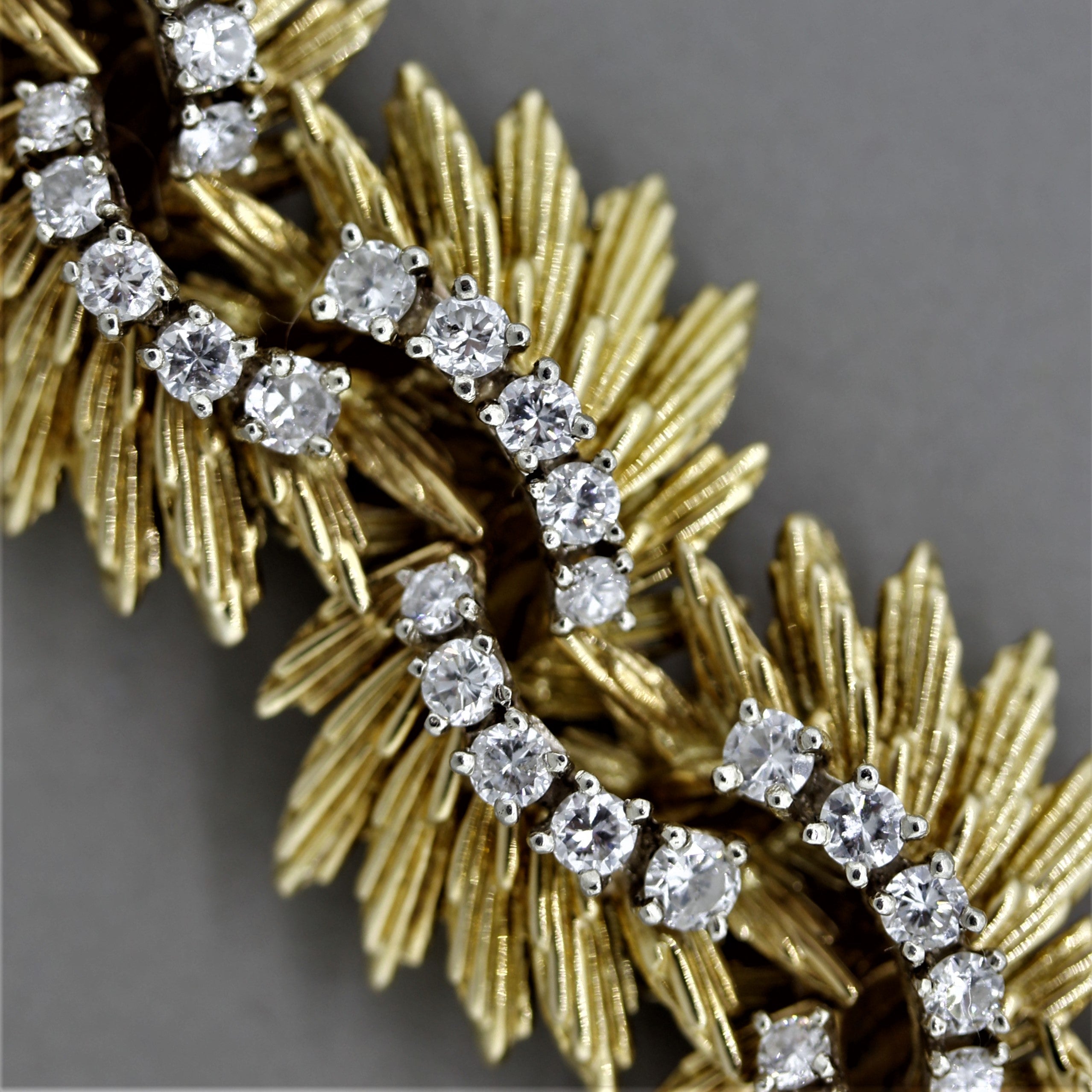 Retro Diamond Gold Bracelet, circa 1940’s