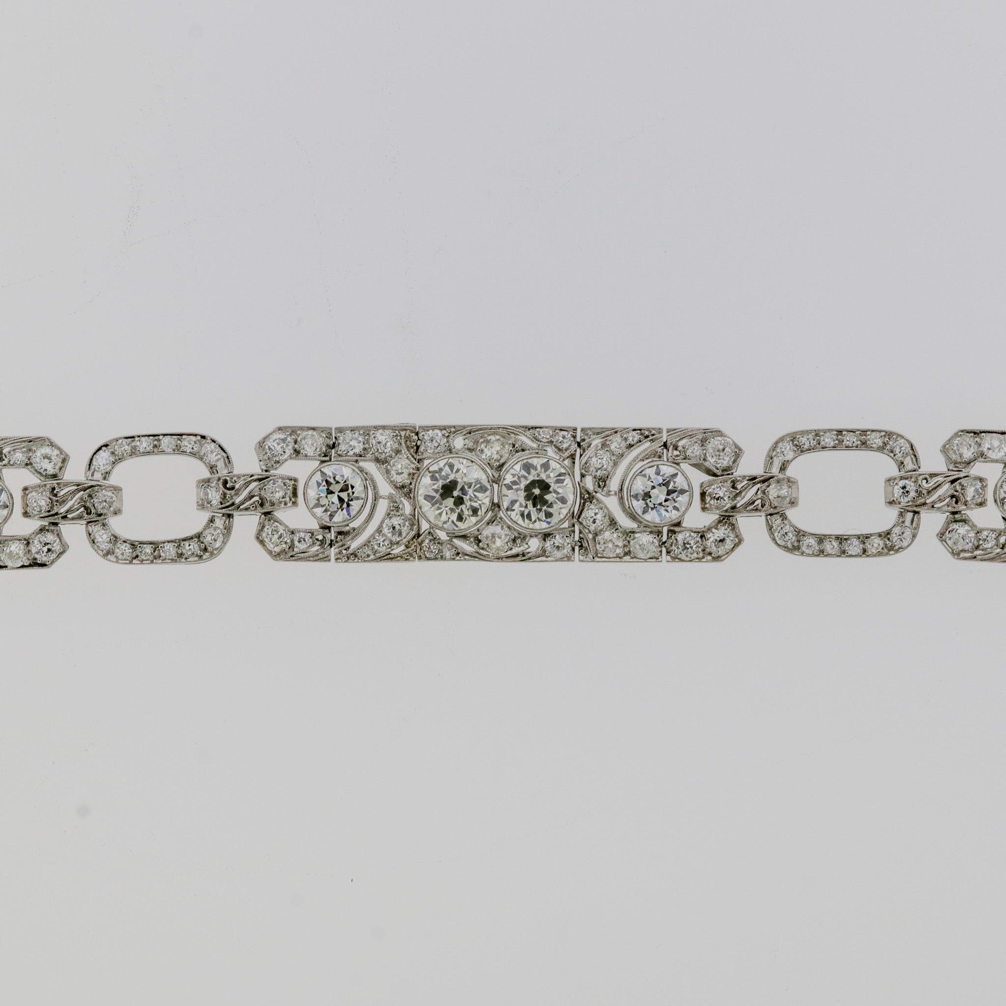 Art Deco Antique Diamond Platinum Bracelet