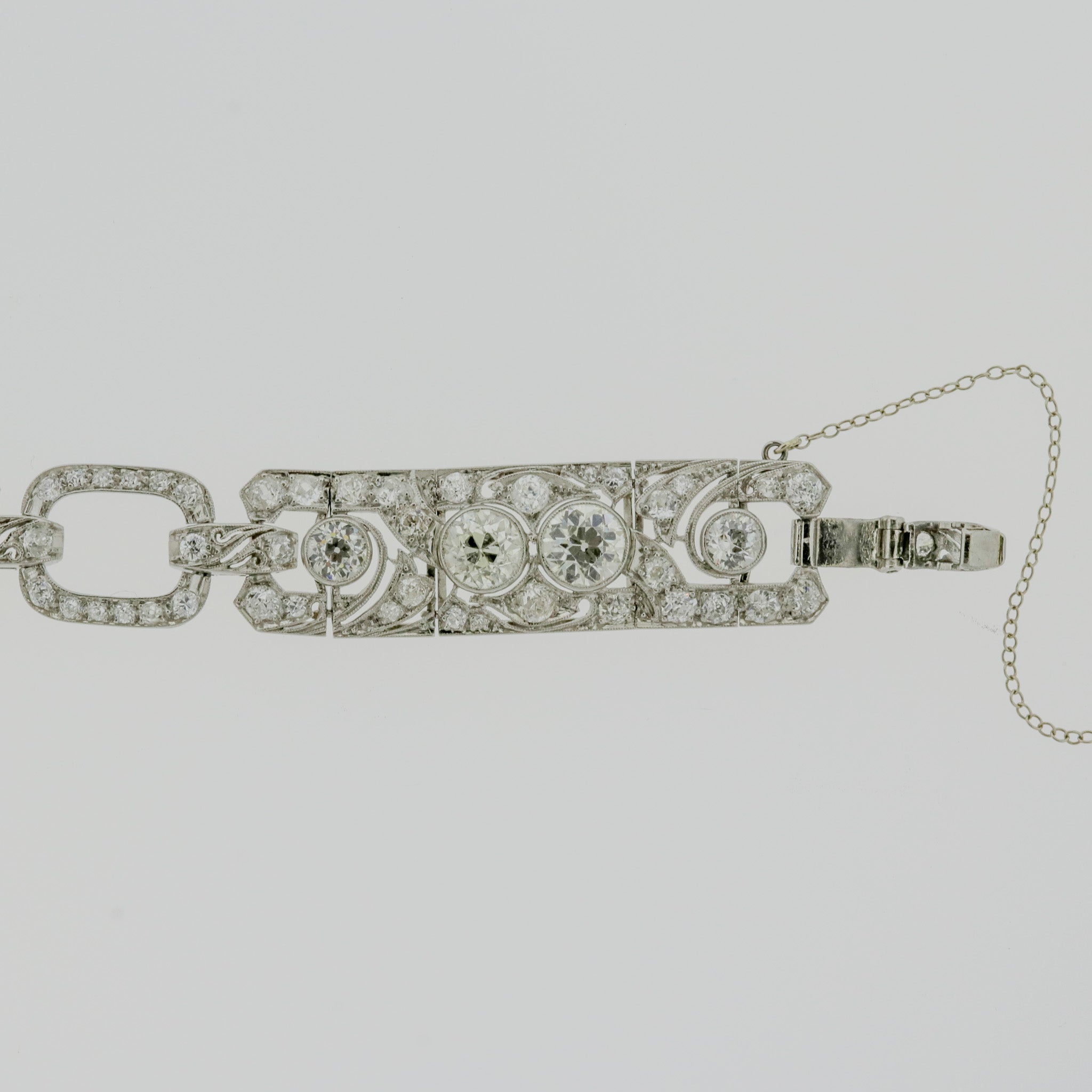 Art Deco Antique Diamond Platinum Bracelet