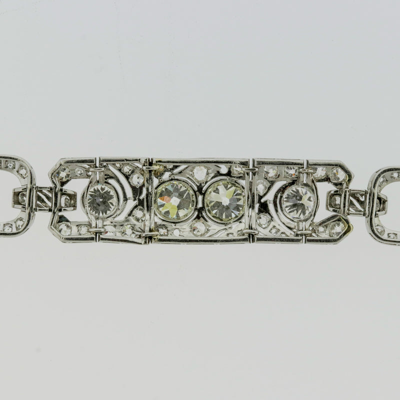 Art Deco Antique Diamond Platinum Bracelet