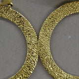 Diamond Pave Gold Hoop-Drop Earrings
