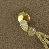 Turquoise Diamond Gold Drop Earrings