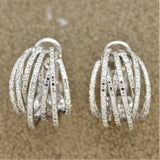 Diamond Gold “Crossover” Earrings