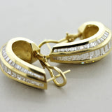 Long Diamond Gold Cascade Earrings, Circa 1970’s