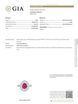 Superb 1.79 Carat Burmese Ruby Diamond Platinum Ring, GIA Certified