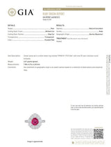Superb 1.79 Carat Burmese Ruby Diamond Platinum Ring, GIA Certified