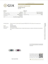 0.66 Carat Brazilian Alexandrite Diamond Platinum Ring, GIA Certified