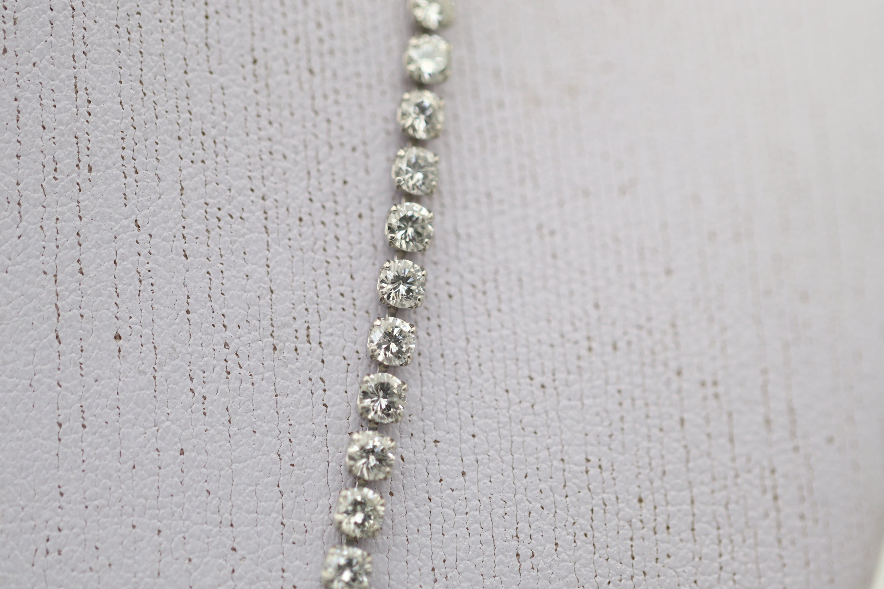 Diamond Platinum Tennis Necklace, 10 Carats