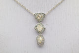 Rough-Diamond Diamond Gold Drop Pendant
