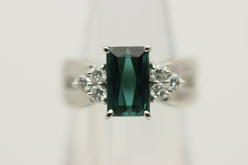 Neon Blue Paraiba Tourmaline & Diamond Ring – Bespoke Fine Jewelry Ltd