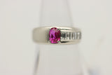 1.04ct Burmese Ruby Diamond Platinum Ring, GIA Certified