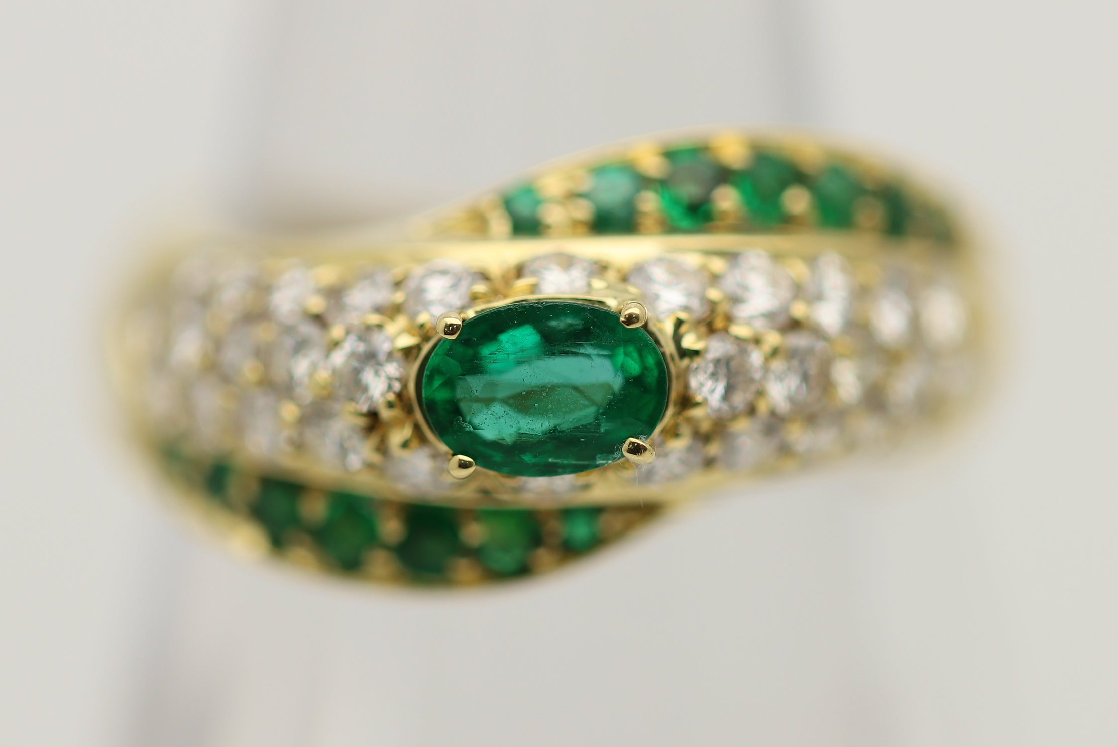 Emerald Diamond Gold Ring