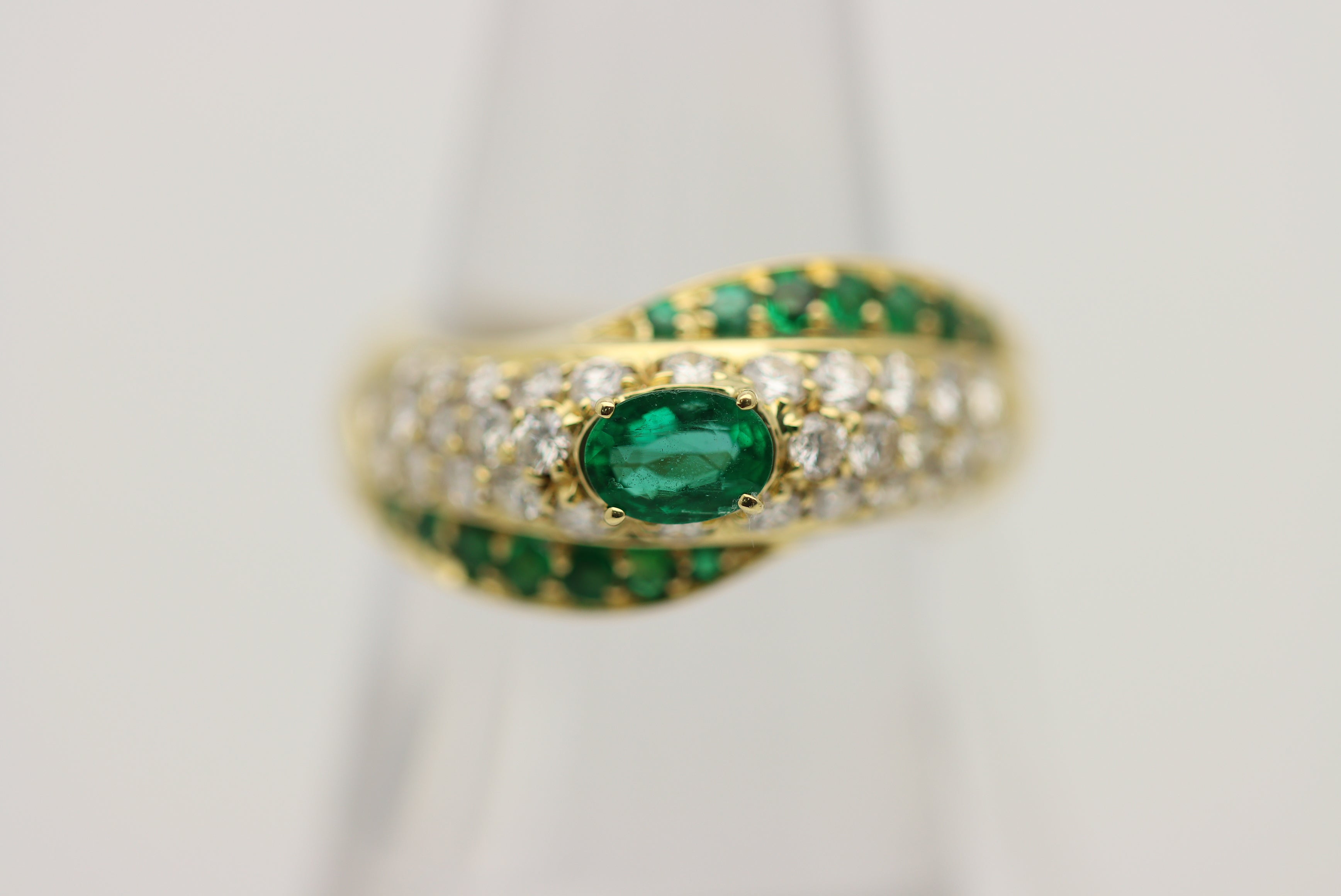 Emerald Diamond Gold Ring