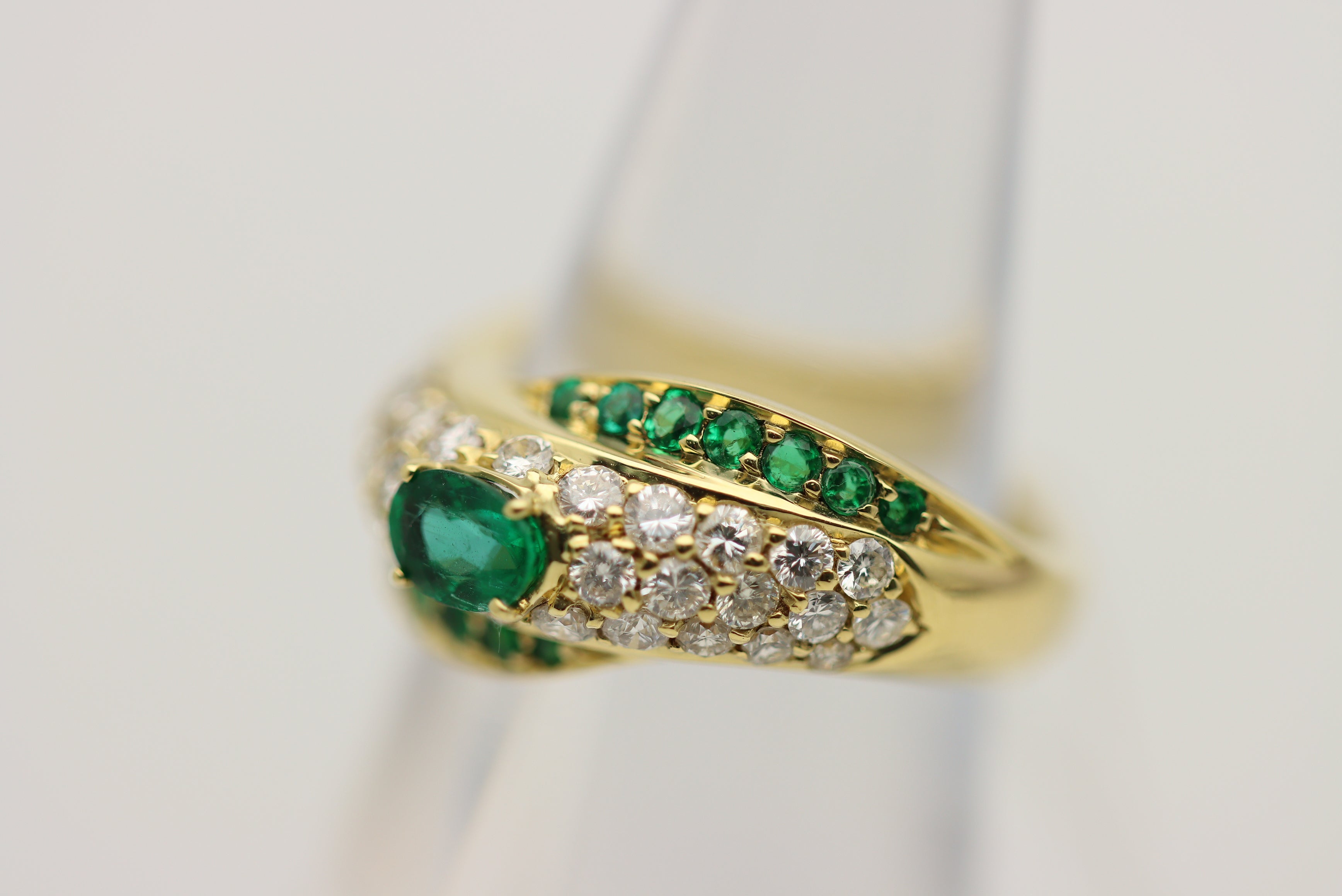 Emerald Diamond Gold Ring