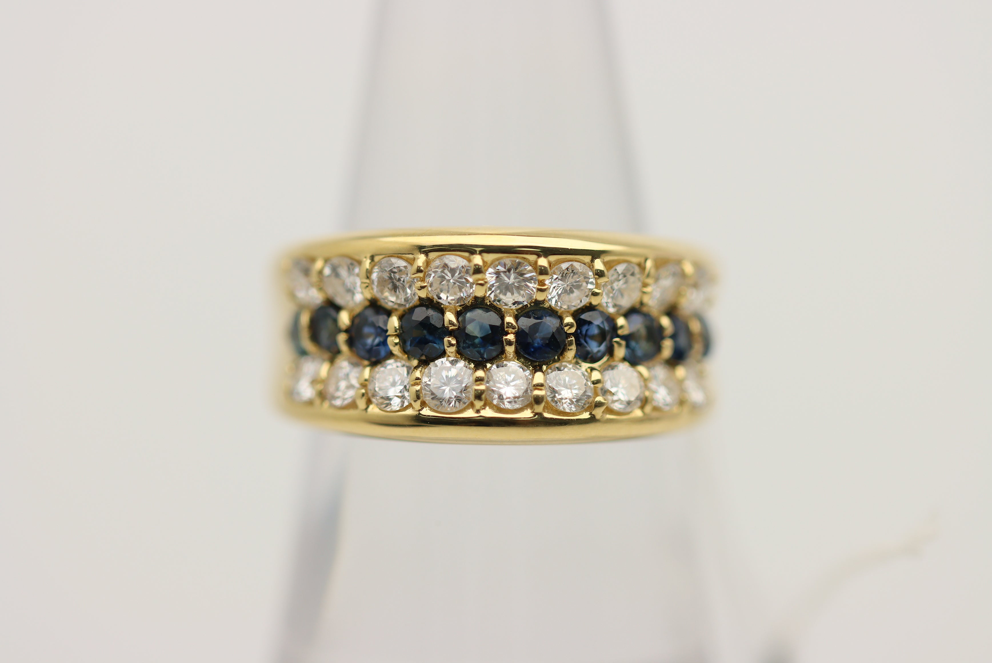 Sapphire Diamond Gold Ring