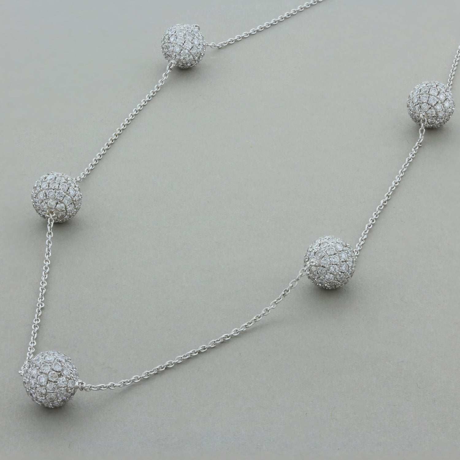 Diamond Gold Sphere Necklace