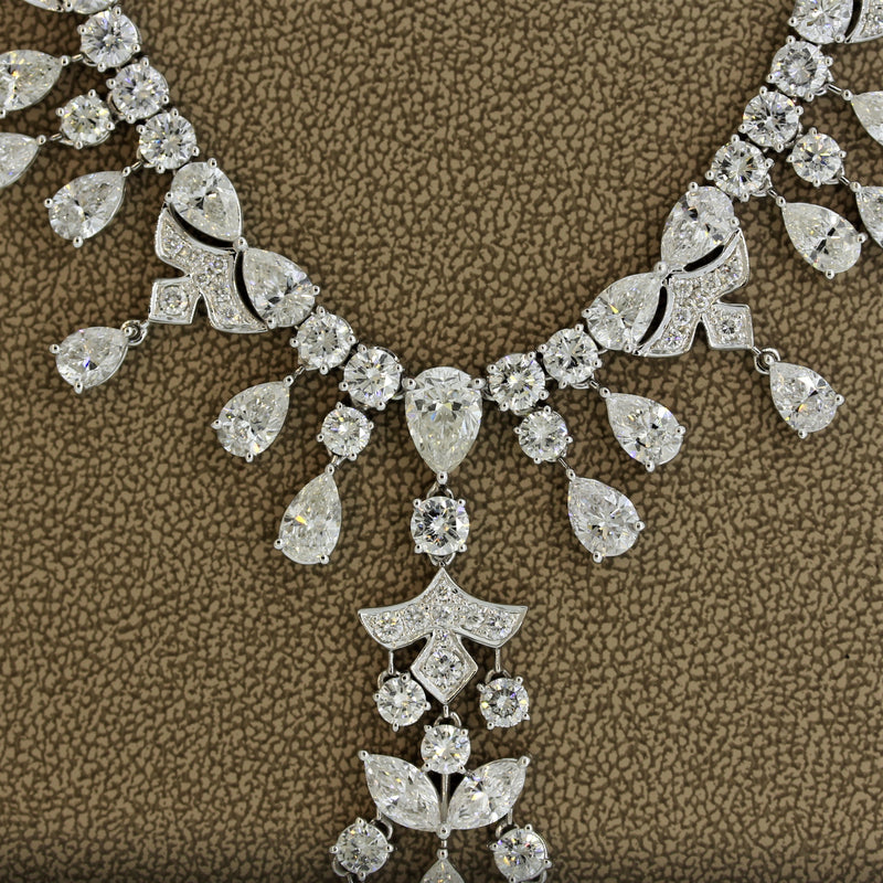 Magnificent Diamond Drop Dinner Necklace