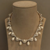Akoya Pearl Diamond Gold Drop Necklace