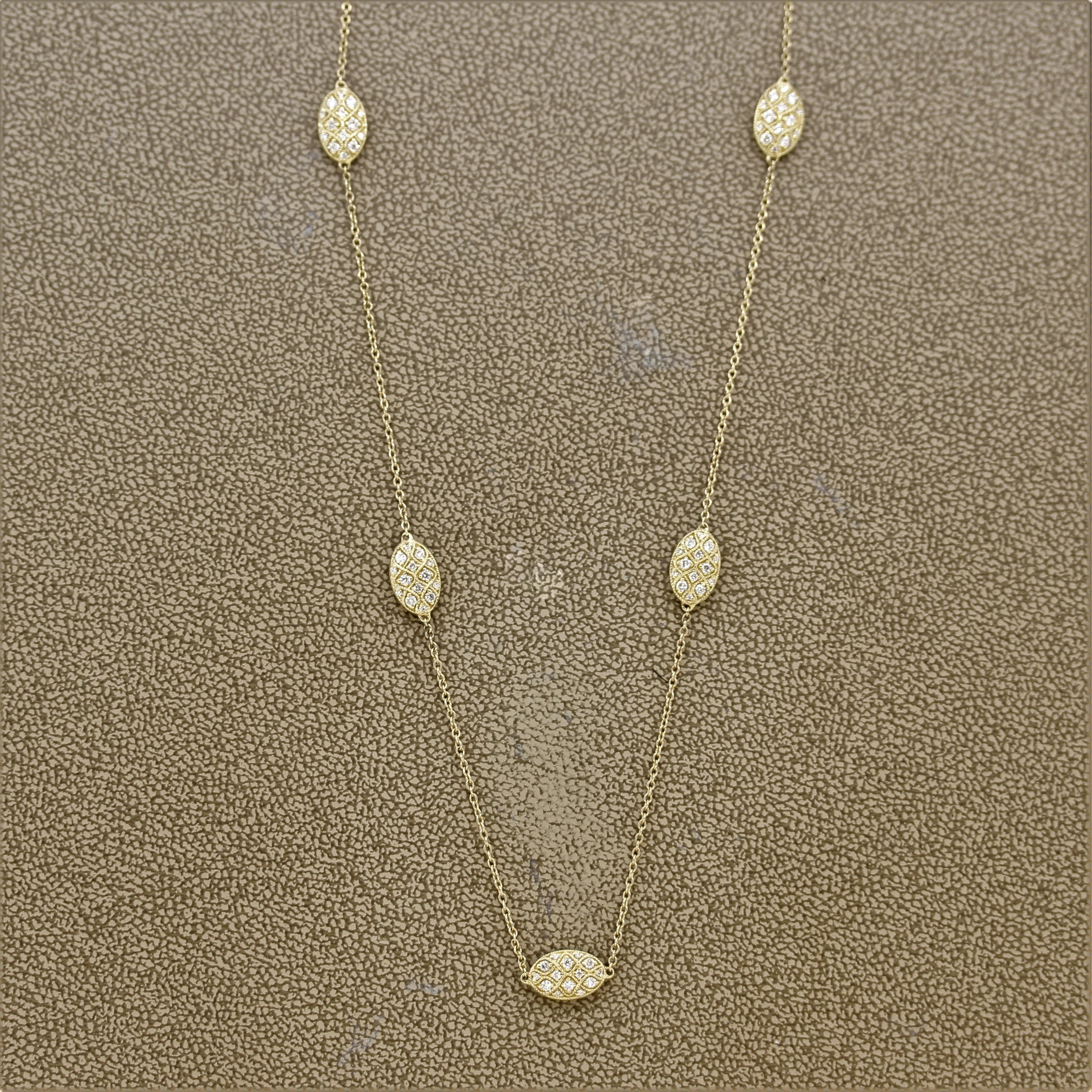 Diamond by The Yard Gold Medallion Necklace