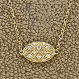 Diamond by The Yard Gold Medallion Necklace
