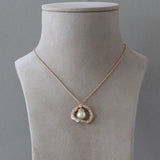 Akoya Pearl Diamond Gold Necklace