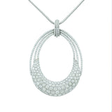 Modern Diamond Gold Pendant Necklace