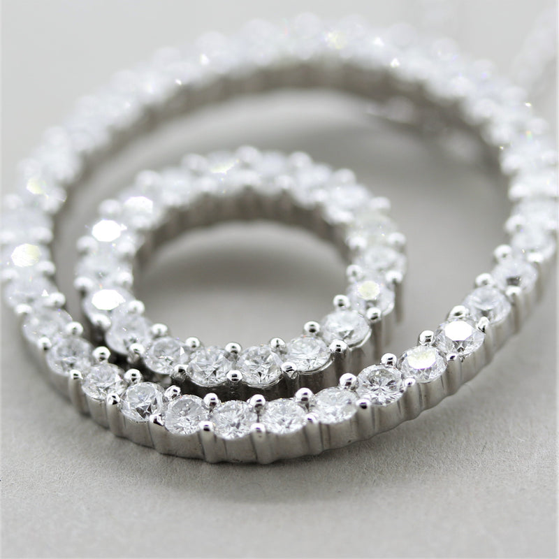 Diamond Gold “Double-Circle” Pendant