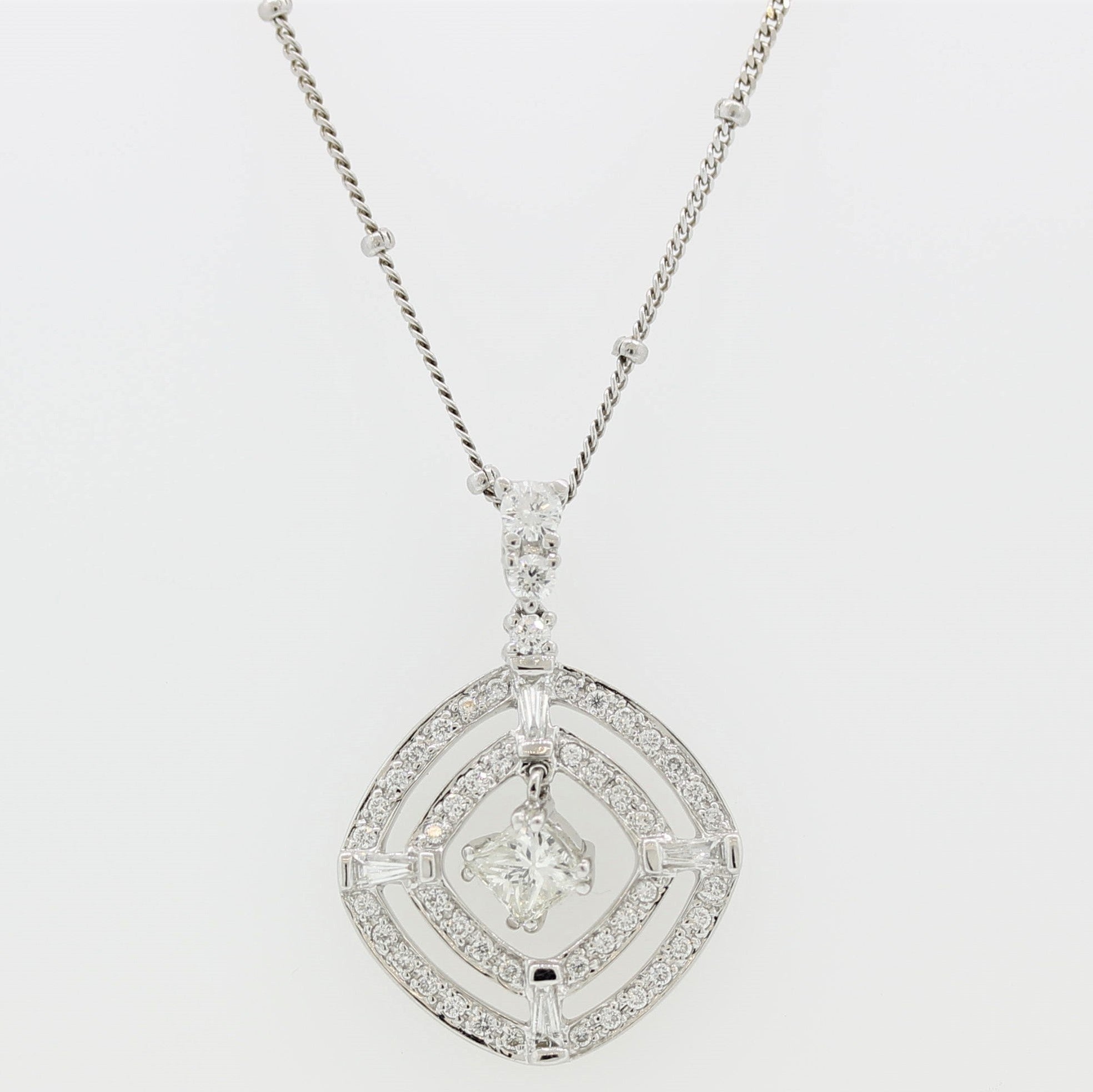 Diamond Gold Drop Dangle Pendant