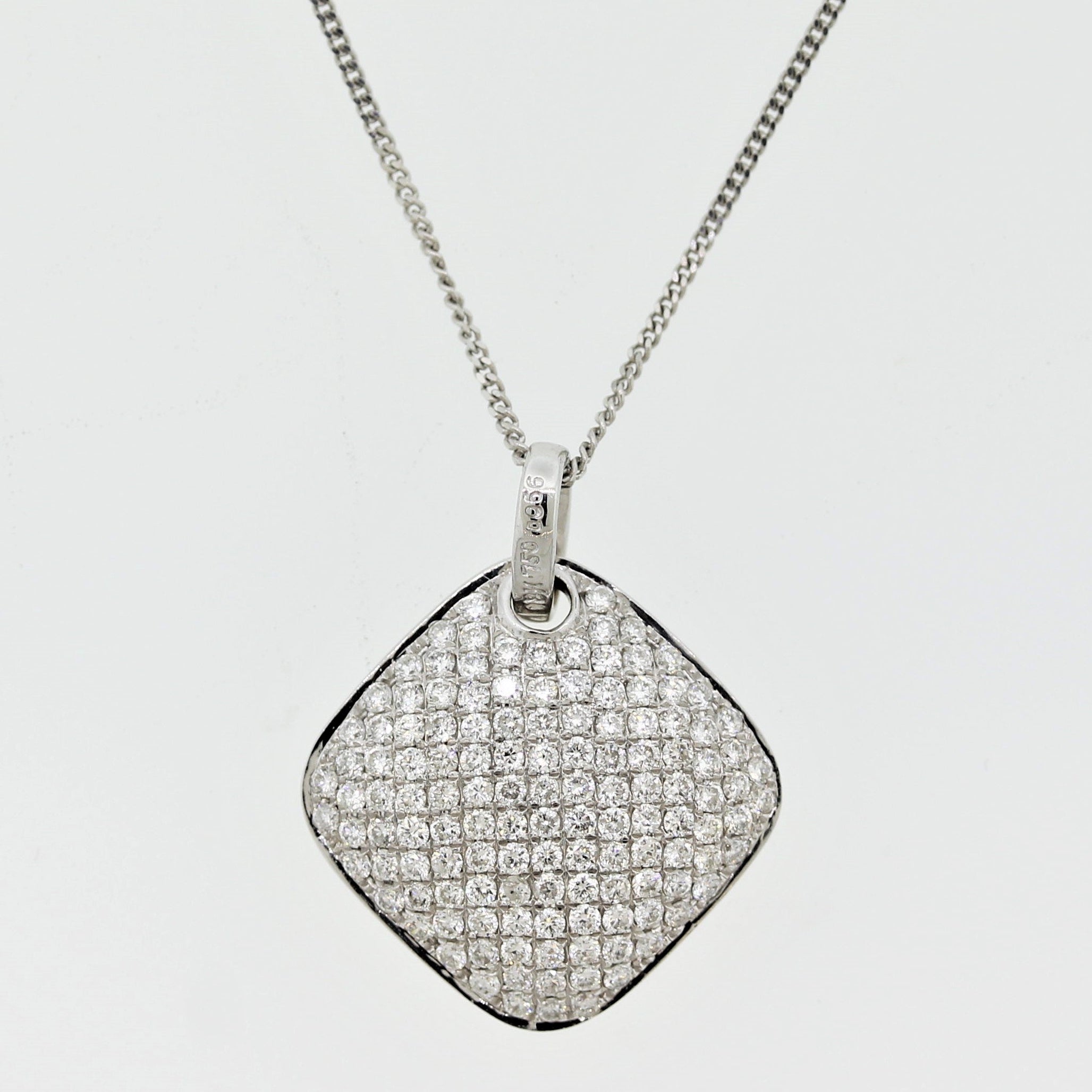 Fine Diamond Micro-Pave Gold Pendant