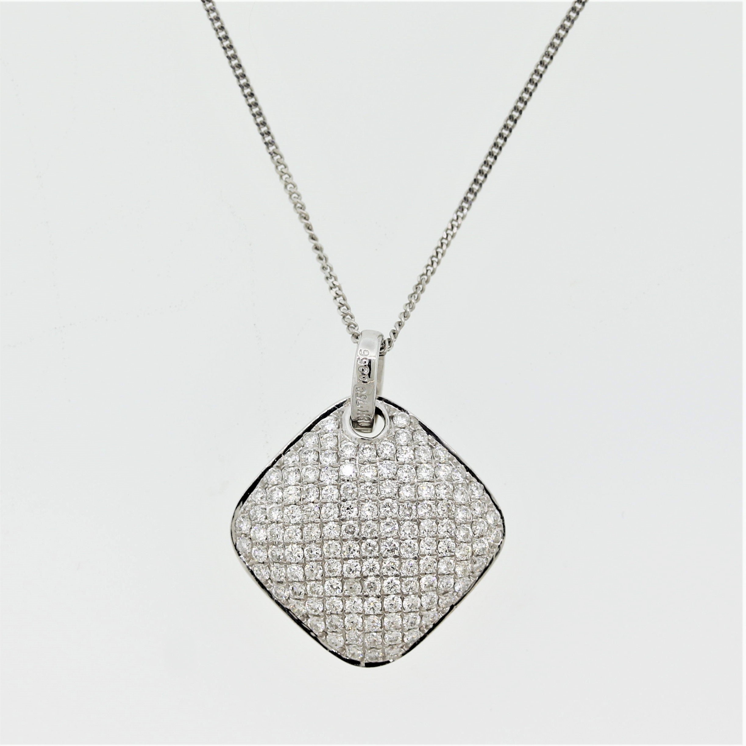 Fine Diamond Micro-Pave Gold Pendant