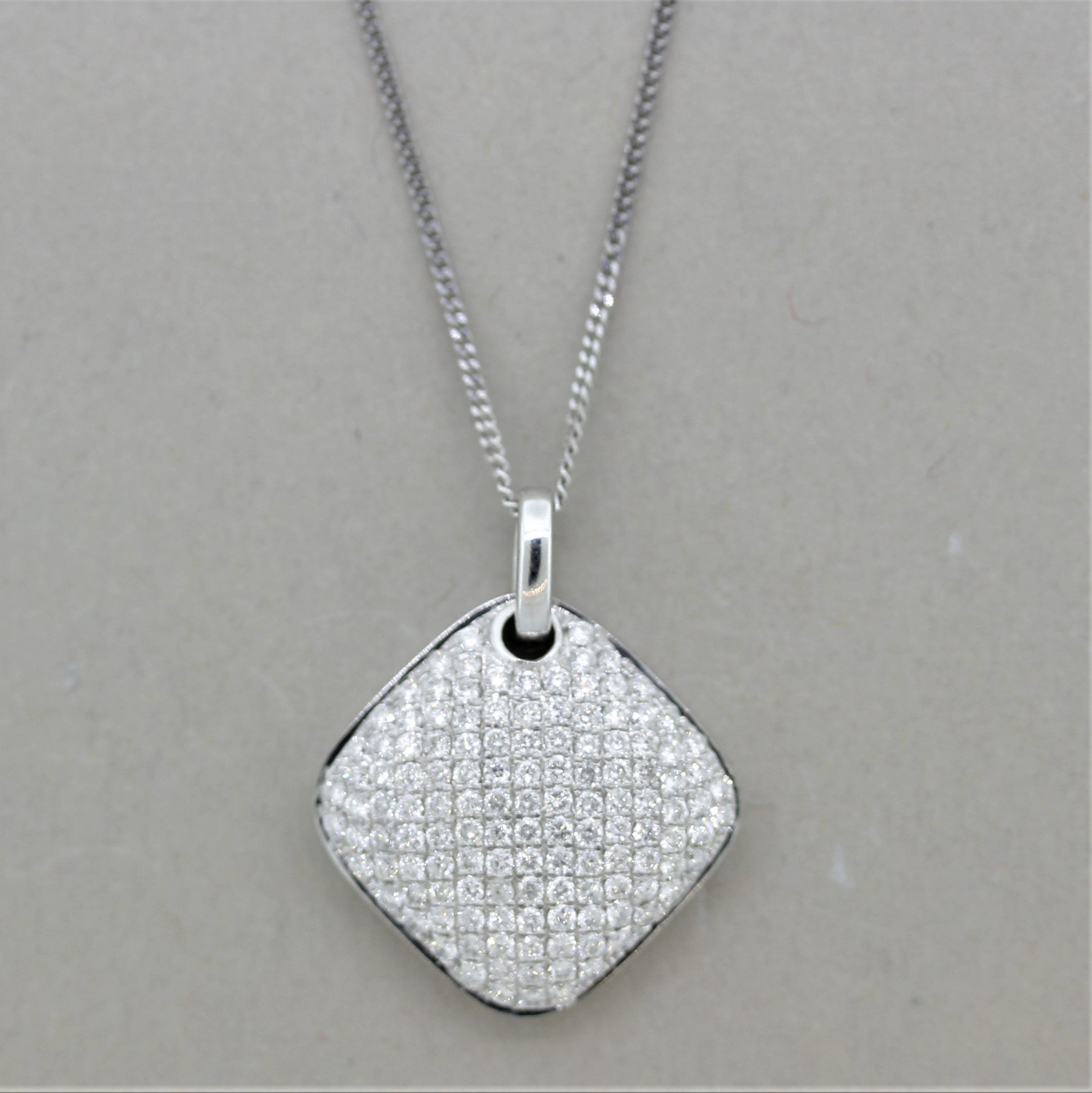 Fine Diamond Micro-Pave Gold Pendant