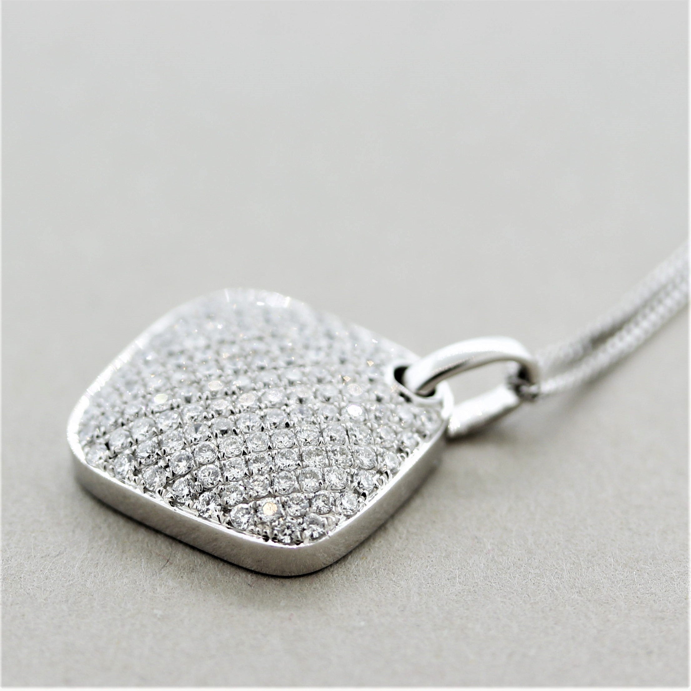 Fine Diamond Micro-Pave Gold Pendant