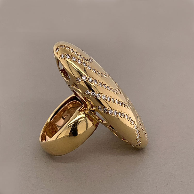 Gurhan Amulet Gold Oval Cocktail Ring | King Jewelers