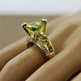 Bellarri Peridot Diamond Gold Ring