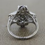 Diamond Platinum “Lucky Clover” Engagement Ring