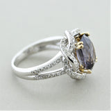 Spinel Diamond Gold Ring
