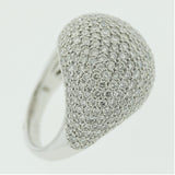 Diamond Pave Gold Dome Ring
