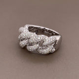 Diamond Gold Link Band Ring