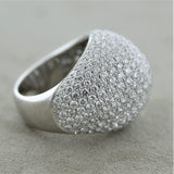 Diamond Pave Gold Domed Cocktail Ring