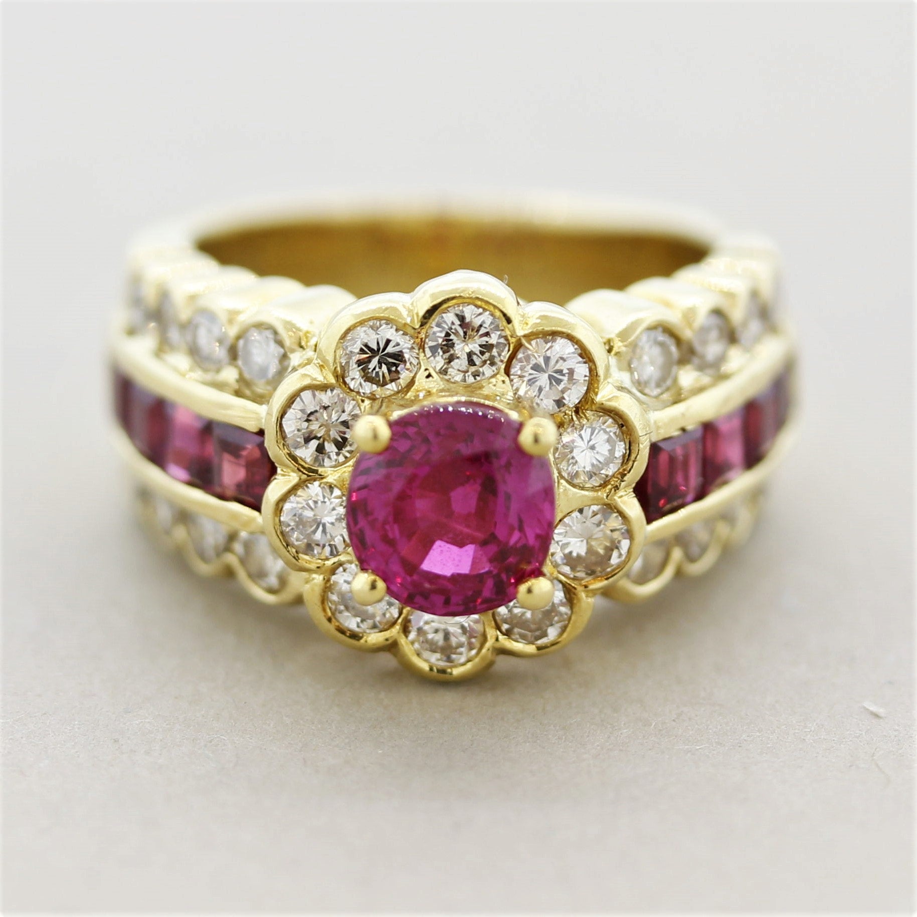 Ruby Diamond Gold Ring