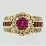 Ruby Diamond Gold Ring