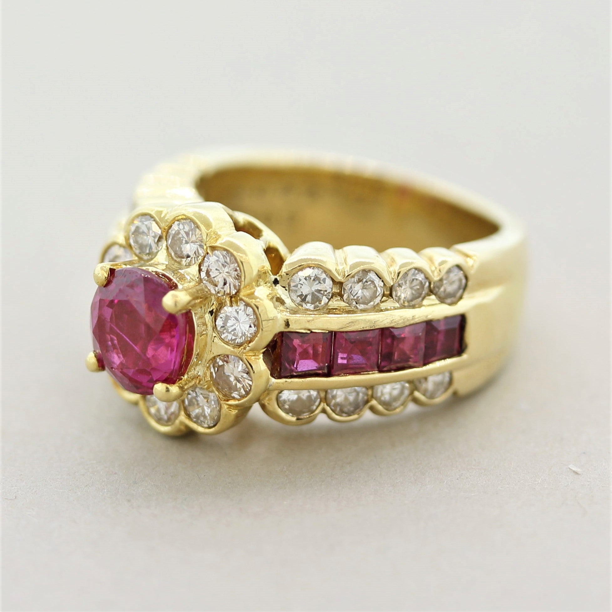 Ruby Diamond Gold Ring