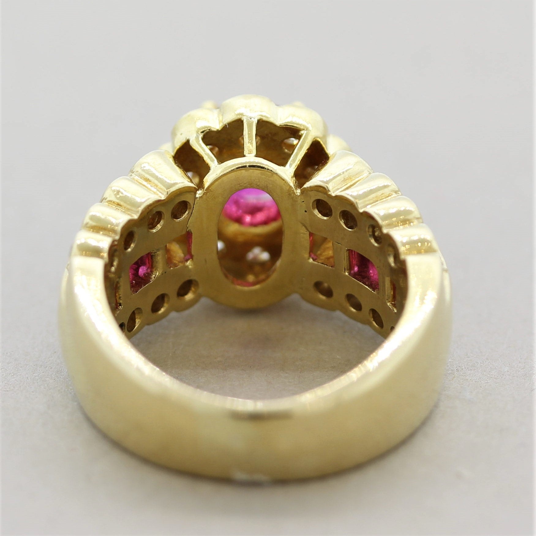 Ruby Diamond Gold Ring