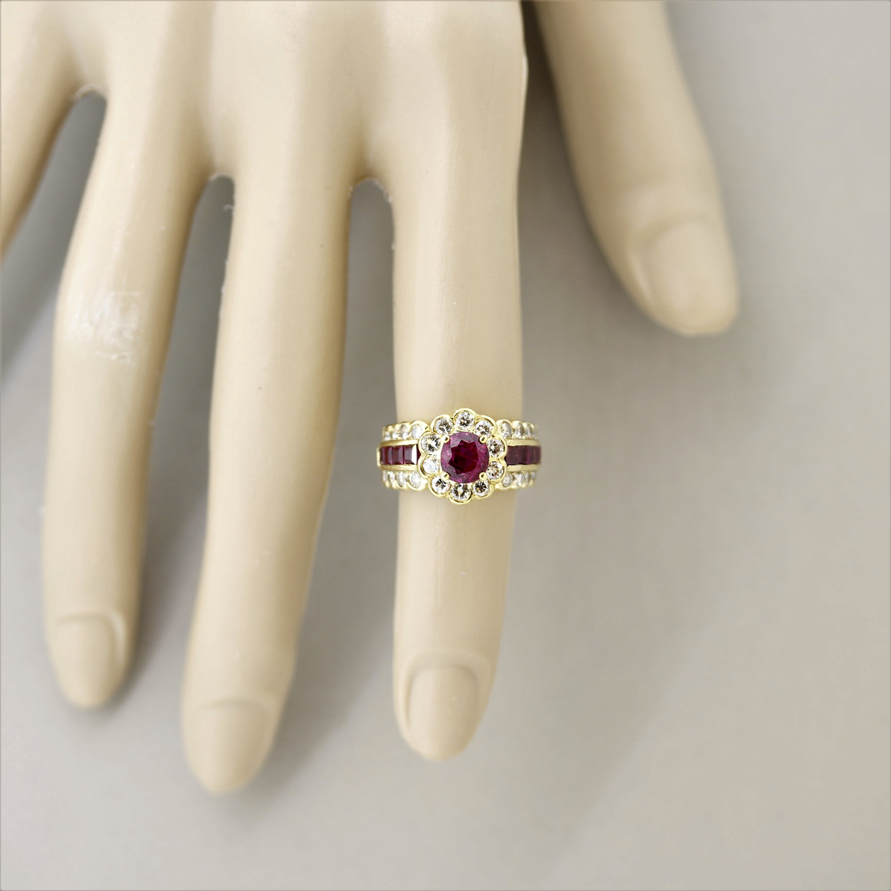 Ruby Diamond Gold Ring