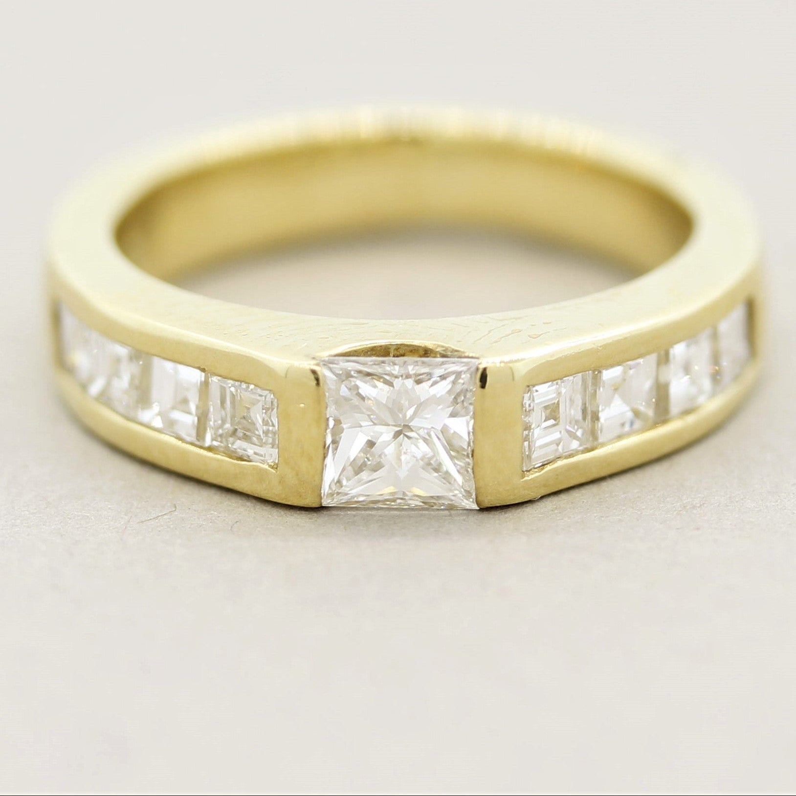 Diamond Gold Channel-Set Band Ring