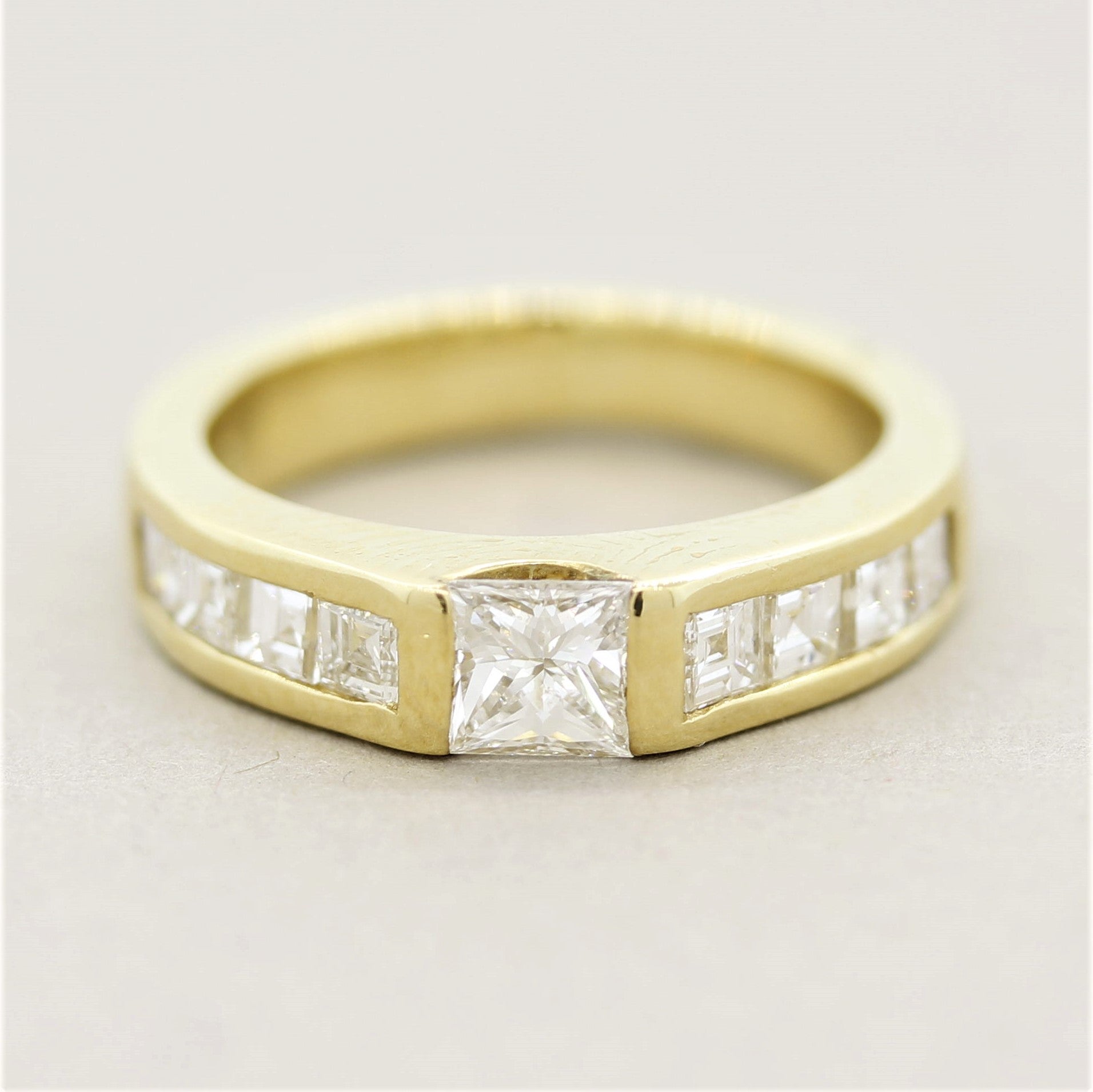 Diamond Gold Channel-Set Band Ring